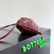 SMALL DUSTBAG 21 IN BURGUNDY LAMBSKIN