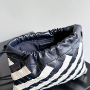 BOTTEGA VENETA 25S DUSTBAG 21 IN ZEBRA PATTERN CALFSKIN