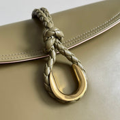 BOTTEGA VENETA 25S MEDIUM LIBERTA BAG 30 IN OLIVE GREEN CALFSKIN