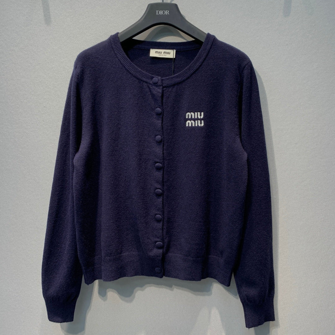 MIUMIU 26S ROUND-NECK CARDIGAN 1381