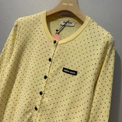 MIUMIU 26S POLKA DOT KNITTED CARDIGAN 1253