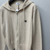 CELINE 26S ZIP-UP KNIT HOODIE 595