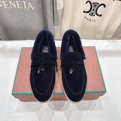LP 25S SUMMER CHARMS WALK LOAFERS IN DARK NAVY SUEDE AND FLEECE