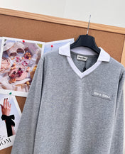 MIUMIU 26S LONG-SLEEVE POLO SHIRT 1413