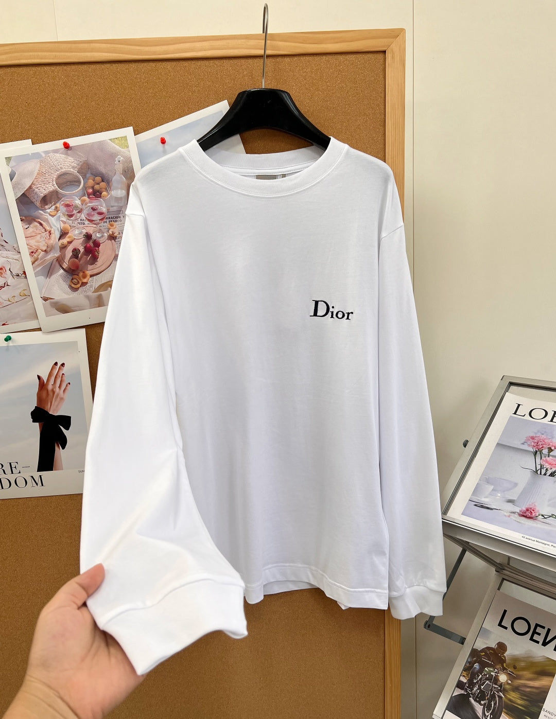 DIOR 26S LONG-SLEEVED CREW-NECK T-SHIRT 1562