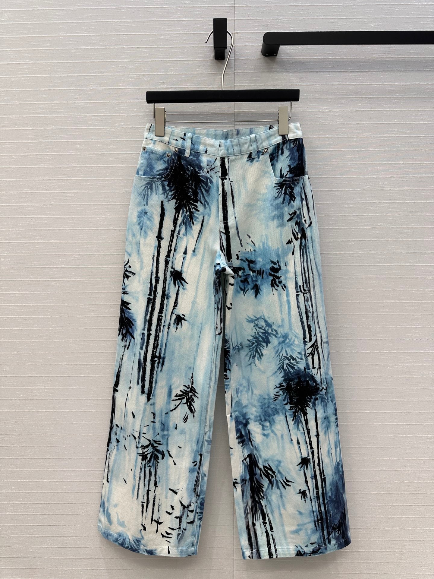 DIOR PRINTED DENIM PANTS 268196