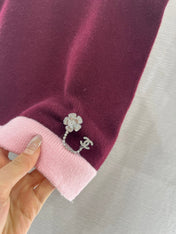 CHANEL FLAT-NECK KNIT CAMISOLE AND STRAIGHT KNIT SKIRT SET