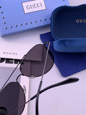 GUCCI 26S AVIATOR FRAME IN METAL 424703