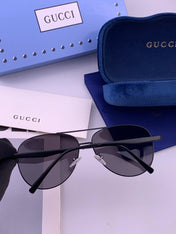 GUCCI 26S AVIATOR FRAME IN METAL 424705