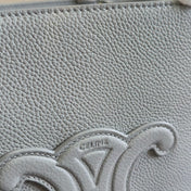 MINI CABAS ANAIS CUIR TRIOMPHE 20 IN BLUE GREY GRAINED CALFSKIN