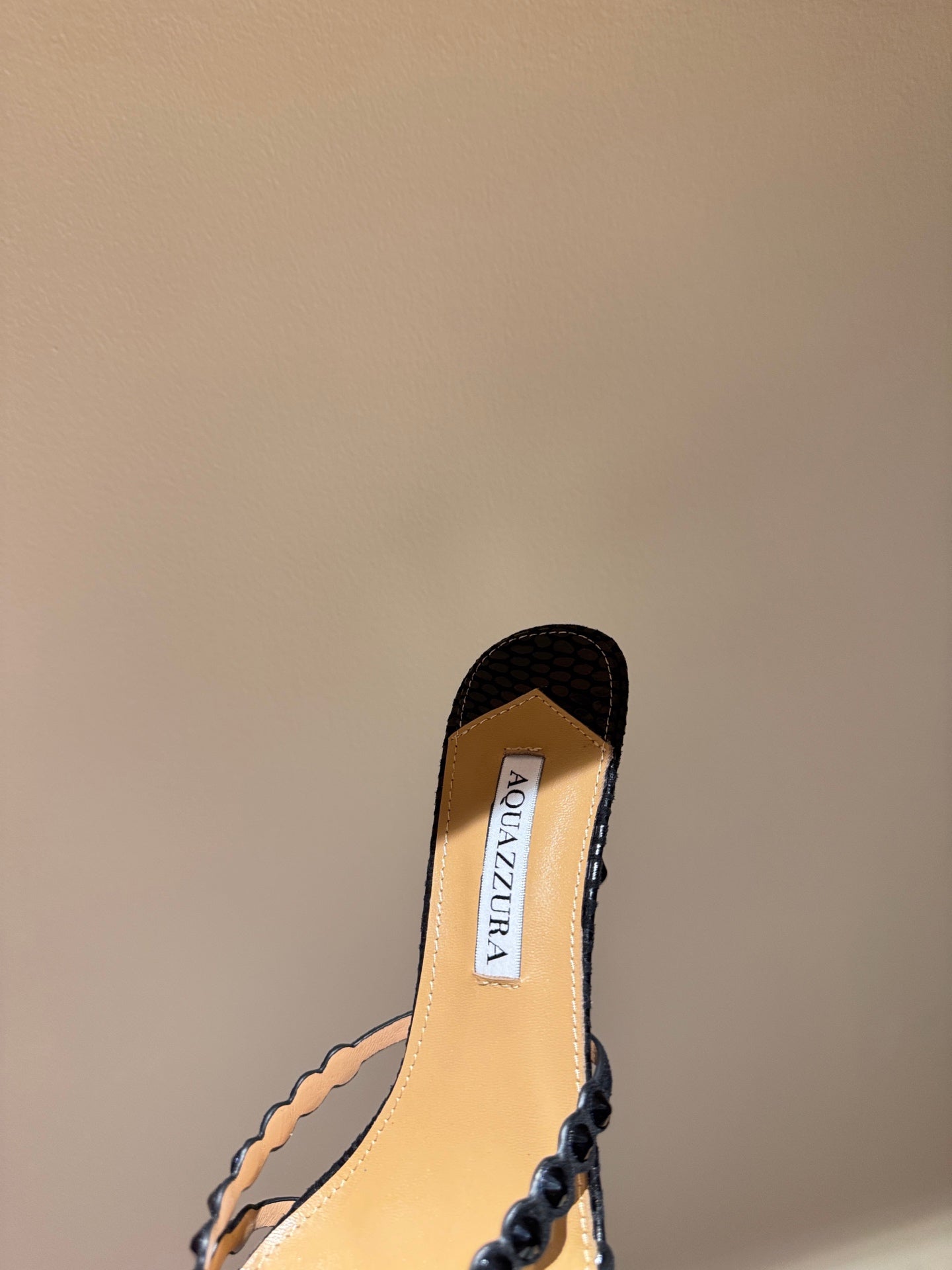 AQUAZZURA 26S HIGH-HEEL SANDALS 70 MM IN BLACK SUEDE