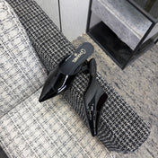 LV 26S HIGH-HEELED MULES 40 MM IN BLACK PATENT CALFSKIN