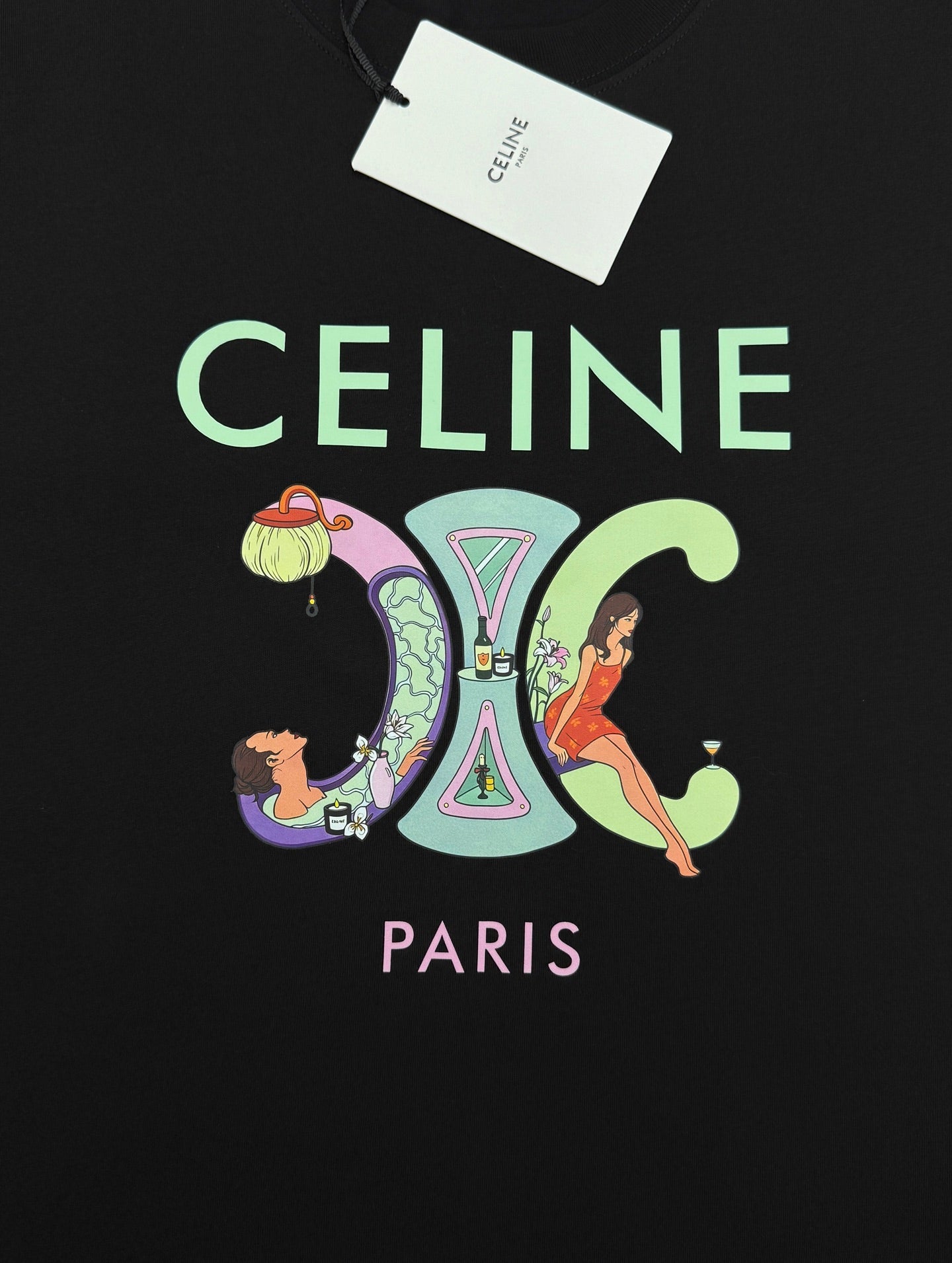 CELINE 26S SHORT-SLEEVE CREWNECK T-SHIRT 717