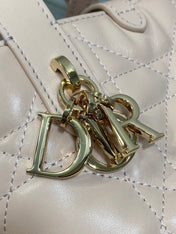DIOR 25S ALWAYS MINI BAG 13 IN LIGHT PINK MACROCANNAGE CALFSKIN GOLD HARDWARE