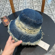 BUCKET HAT IN AEGEAN BLUE DENIM 346893
