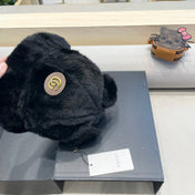BUCKET HAT IN BLACK FLEECE 397930