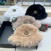 BUCKET HAT IN CAMEL BEIGE FOX FUR 404751