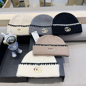 BEANIE HAT IN WHITE WOOL 416412