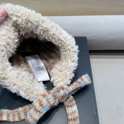 KNITTED BEANIE HAT IN COLORFUL WOOL WITH CUTE BEAR EARS 422497