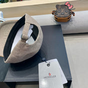 WOOL-TWEED AND LEATHER BASEBALL CAP PEANUT BROWN 428238
