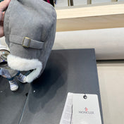 AVATOR HAT IN STEEL GRAY CORDUROY AND FLEECE-LINED 434983