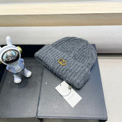 BEANIE HAT IN SHARK GRAY WOOL 434958