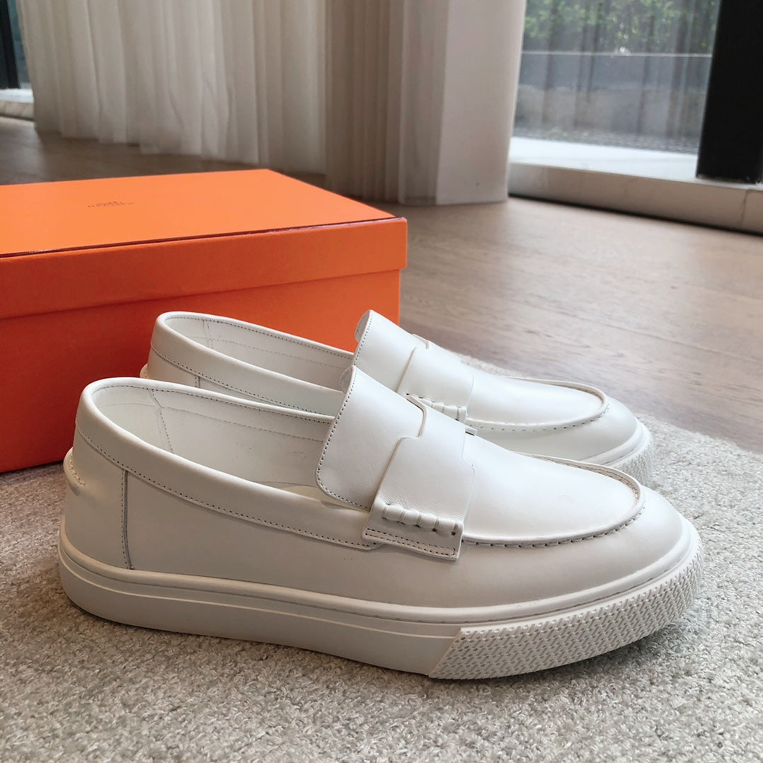 IKE SLIP-ON SNEAKER WHITE CALFSKIN