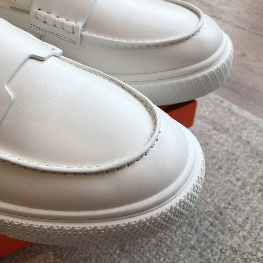 IKE SLIP-ON SNEAKER WHITE CALFSKIN