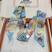 HERMES 26S TWILLY SCARF 86 IN SILK 496168