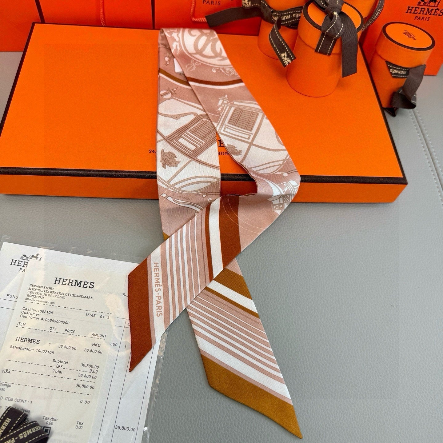 HERMES 26S TWILLY SCARF 86 IN SILK 502594