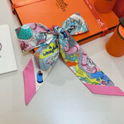 HERMES 26S TWILLY SCARF 86 IN SILK 492604