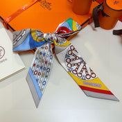 HERMES 26S TWILLY SCARF 86 IN SILK 492638