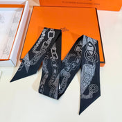 HERMES 26S TWILLY SCARF 86 IN SILK 492628