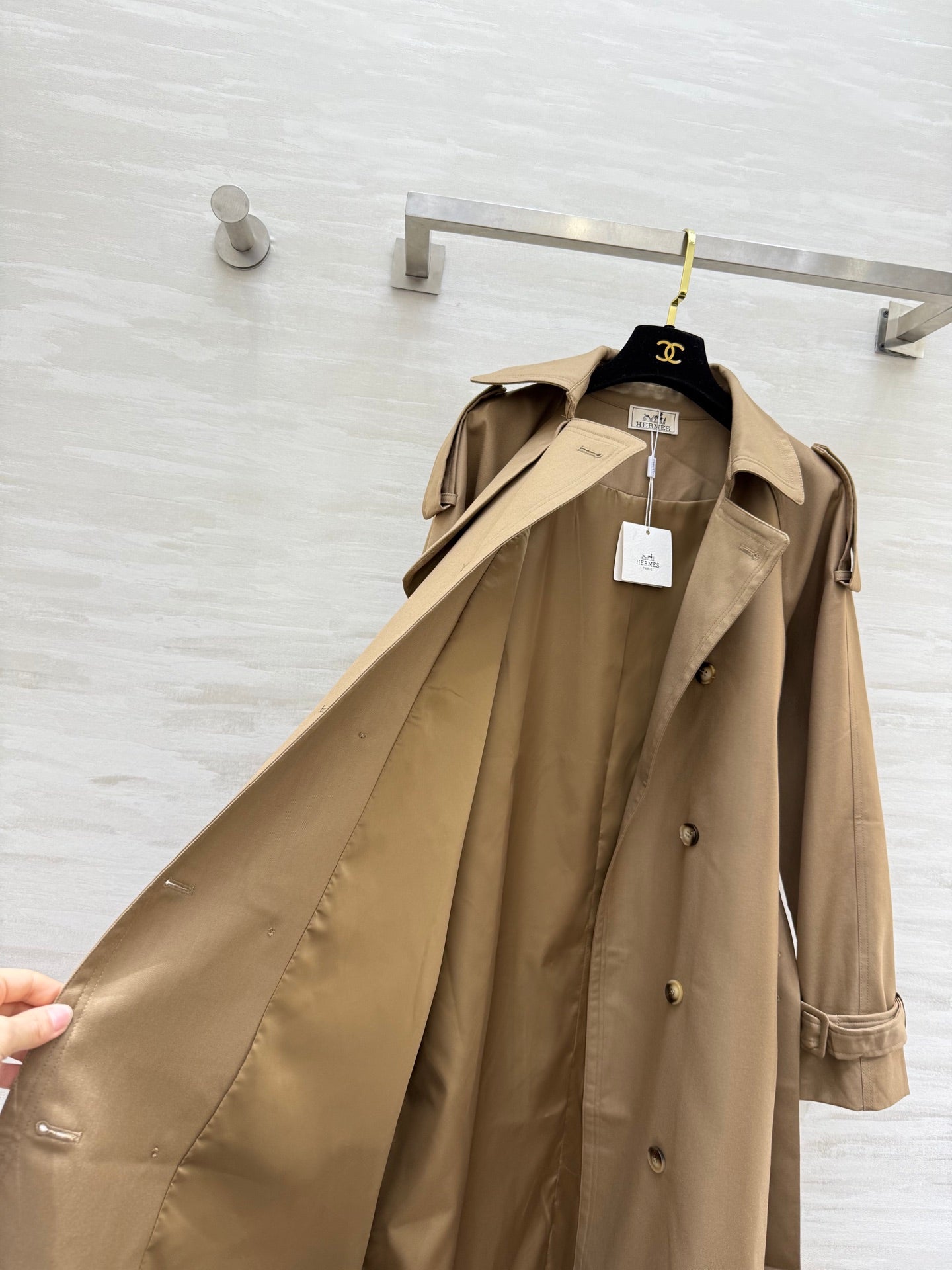 HERMES 25S LONG COAT 386