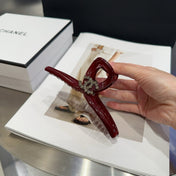 CHANEL 26S HAIR CLIP IN RED ACETATE 512102