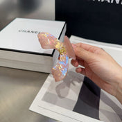 CHANEL 26S CLAW HAIR CLIP IN PINK ACRYLIC 512100