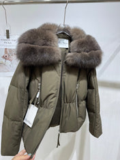 MAXMARA 26S FUR-TRIMMED PUFFER JACKET 298