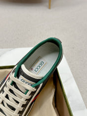 GUCCI 26S LOW TOP SNEAKERS IN DARK GREY CANVAS STYLE 20