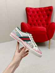 GUCCI 26S LOW TOP SNEAKERS IN MULTICOLOR CANVAS STYLE 26