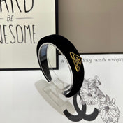 THICK HEADBAND IN BLACK VELVET 299364