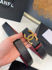 CHANEL 26S BELT 30 MM IN BLACK CALFSKIN 658697