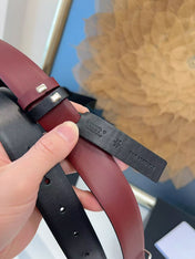 CHANEL 26S BELT 30 MM IN BLACK CALFSKIN 658698