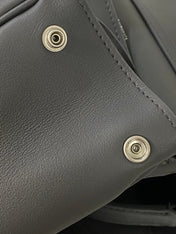 RODEO MINI BAG 22 IN GREY SMOOTH CALFSKIN SILVER HARDWARE
