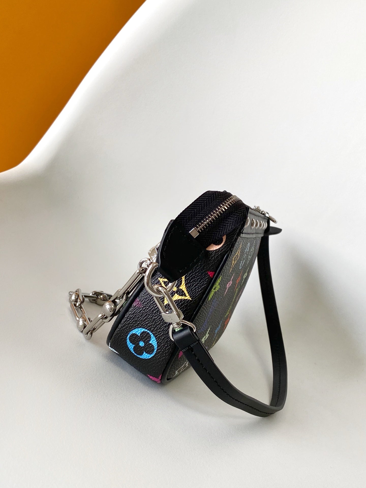 POCHETTE ACCESSOIRES 22 BAG IN MULTICOLOR MONOGRAM CANVAS AND COWHIDE