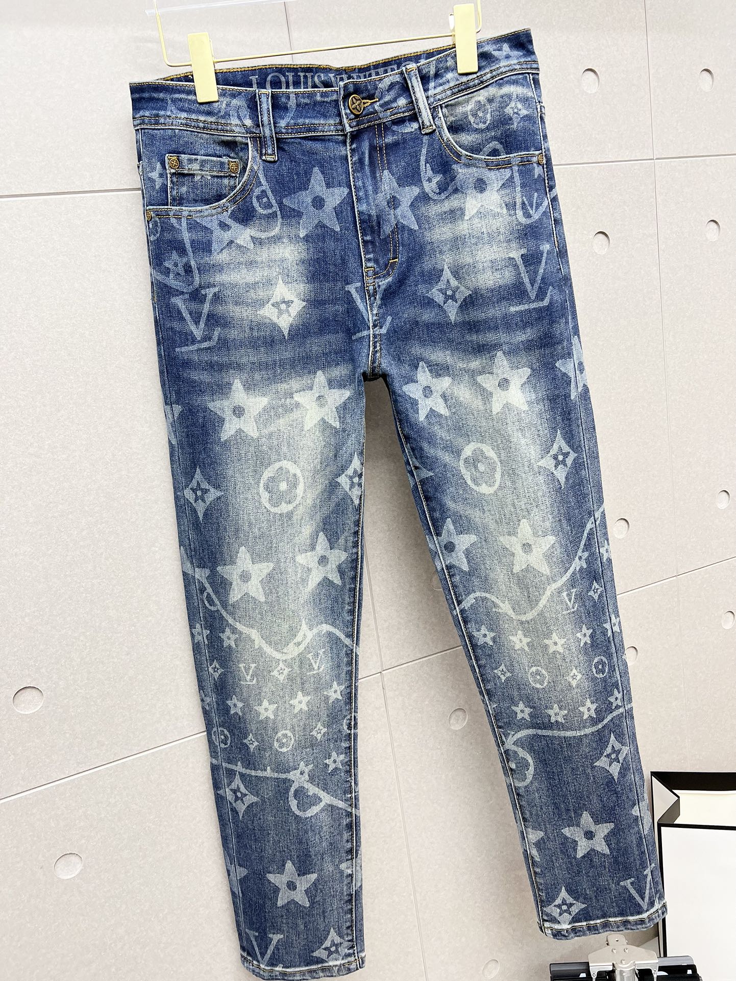 LV BLUE MONOGRAM DENIM JEAN 239499