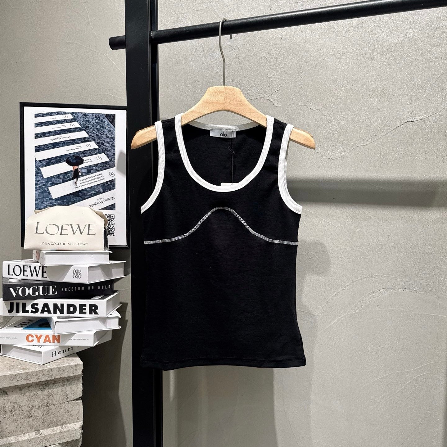 ALO 26S CONTRAST TRIM TANK TOP 289