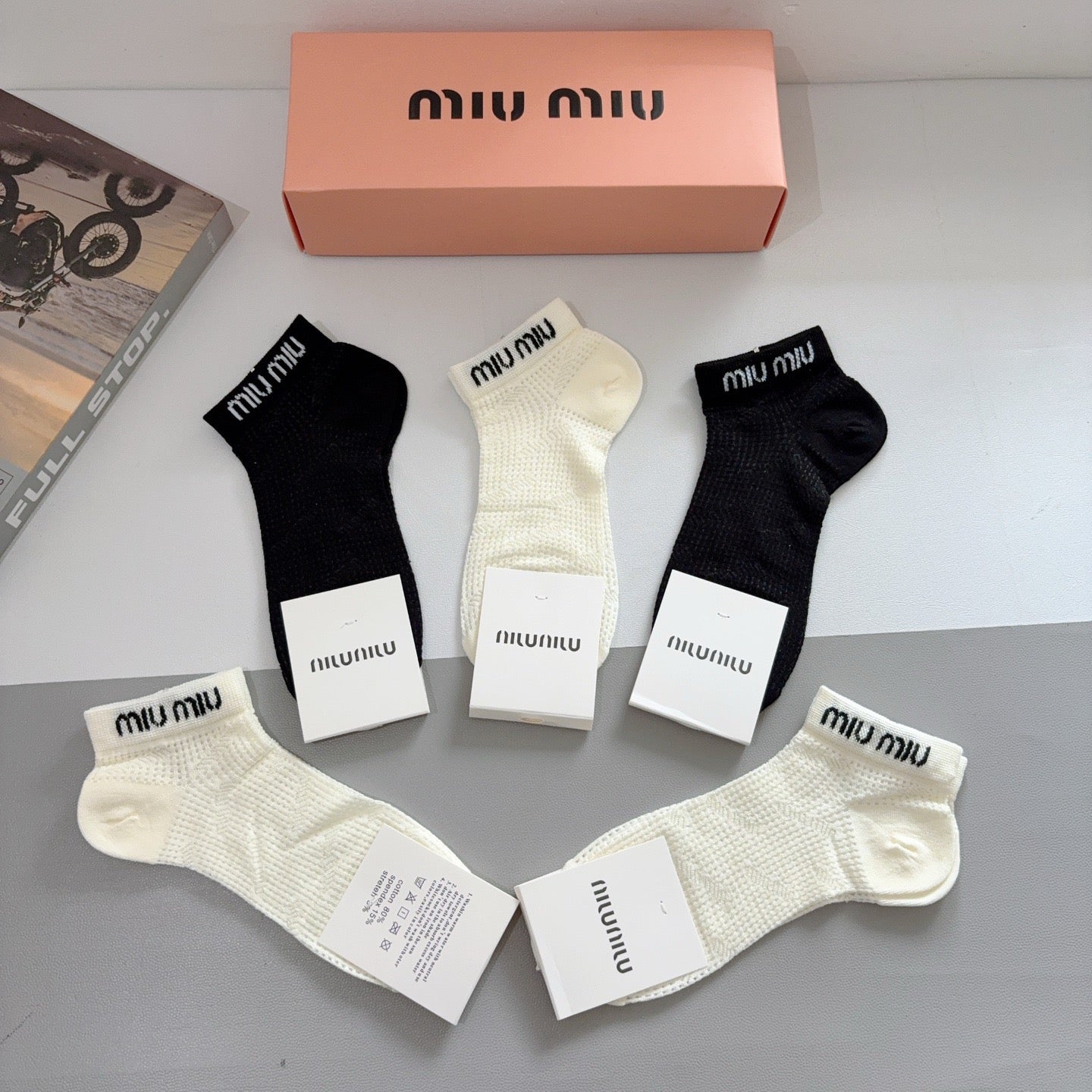 MIUMIU 26S ANKLE SOCKS 417783 (1 BOX)