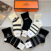HERMES 26S ANKLE SOCKS 410351 (1 BOX)