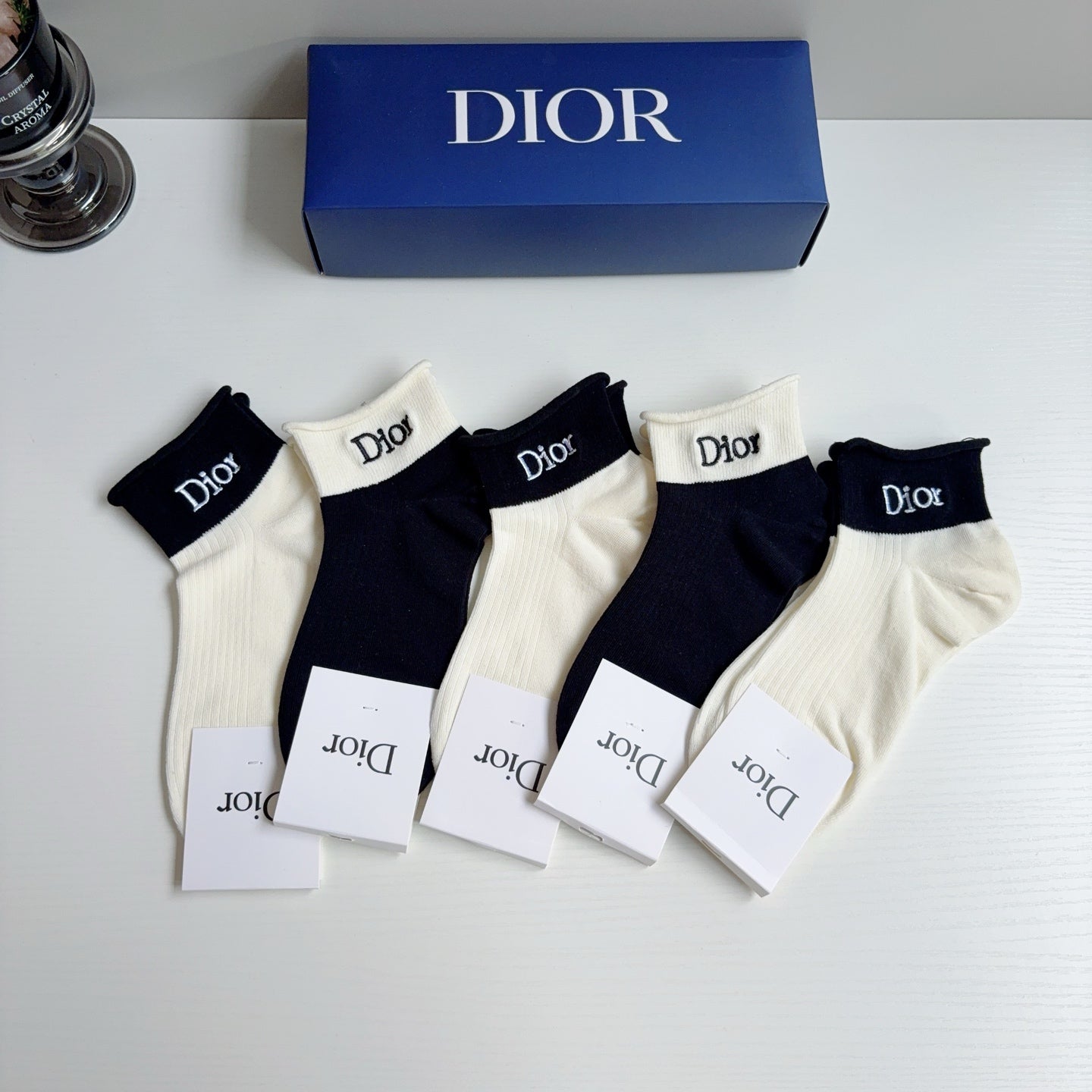 DIOR 26S ANKLE SOCKS 410365 (1 BOX)