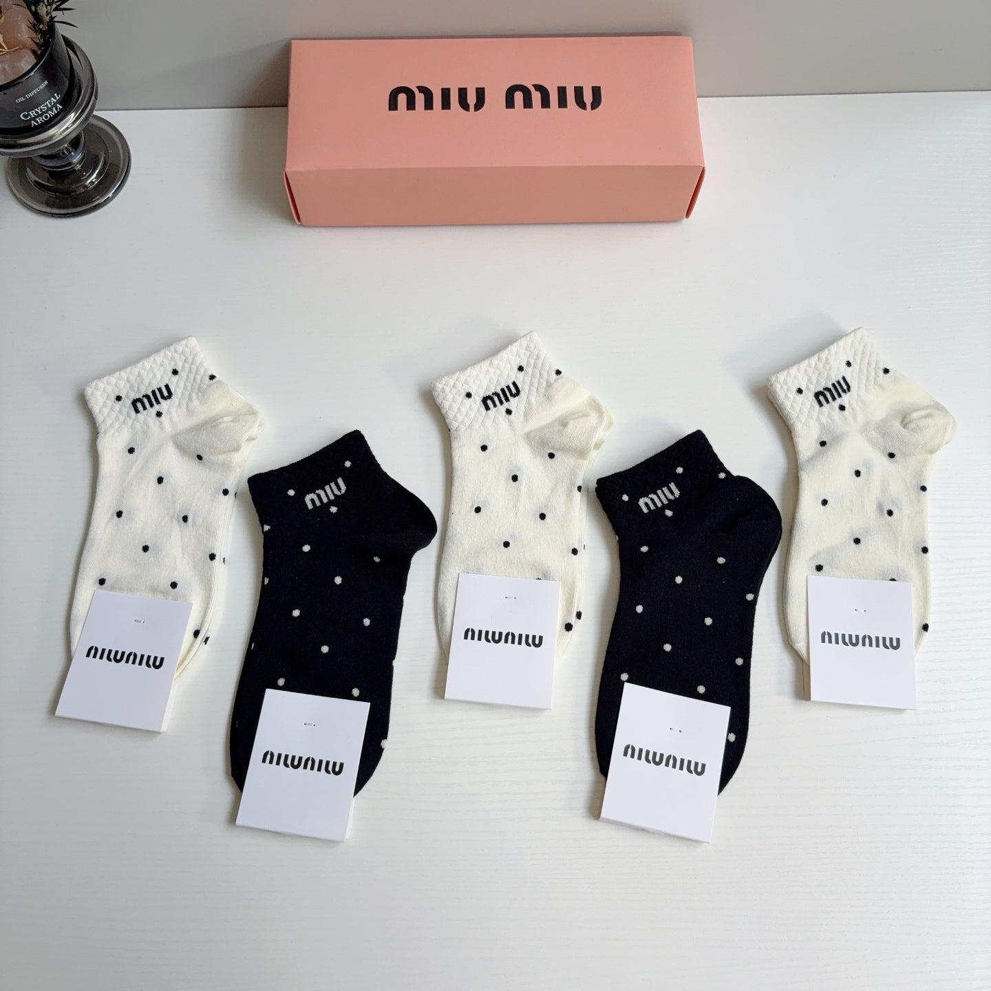 MIUMIU 26S ANKLE SOCKS 407149 (1 BOX)